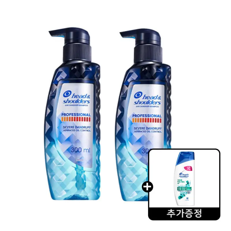 헤드앤숄더 프로페셔널 오일컨트롤 샴푸 300ml 2개  + 헤드앤숄더 가려운 두피 케어 샴푸 80ml