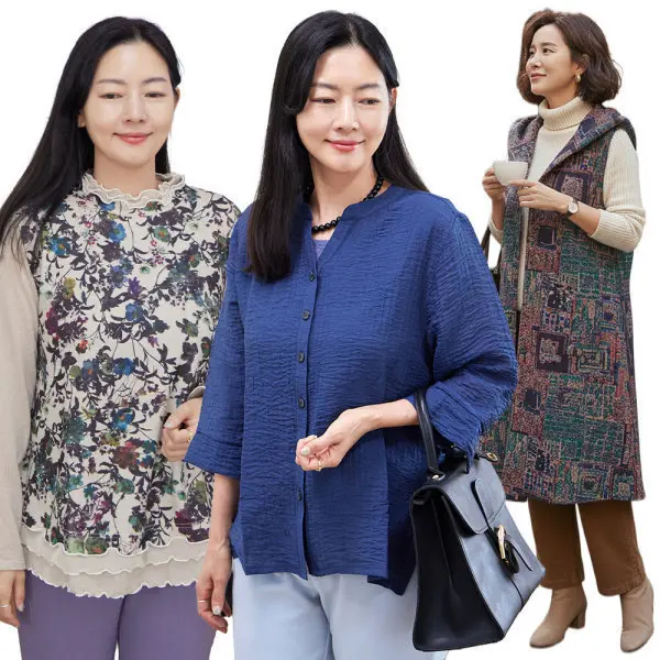(총32% 할인)개당 537원+한정판매/엄마옷/빅사이즈/마담의류 / 홈웨어/아줌마옷 / 큰옷 /실버다이아몬드 /