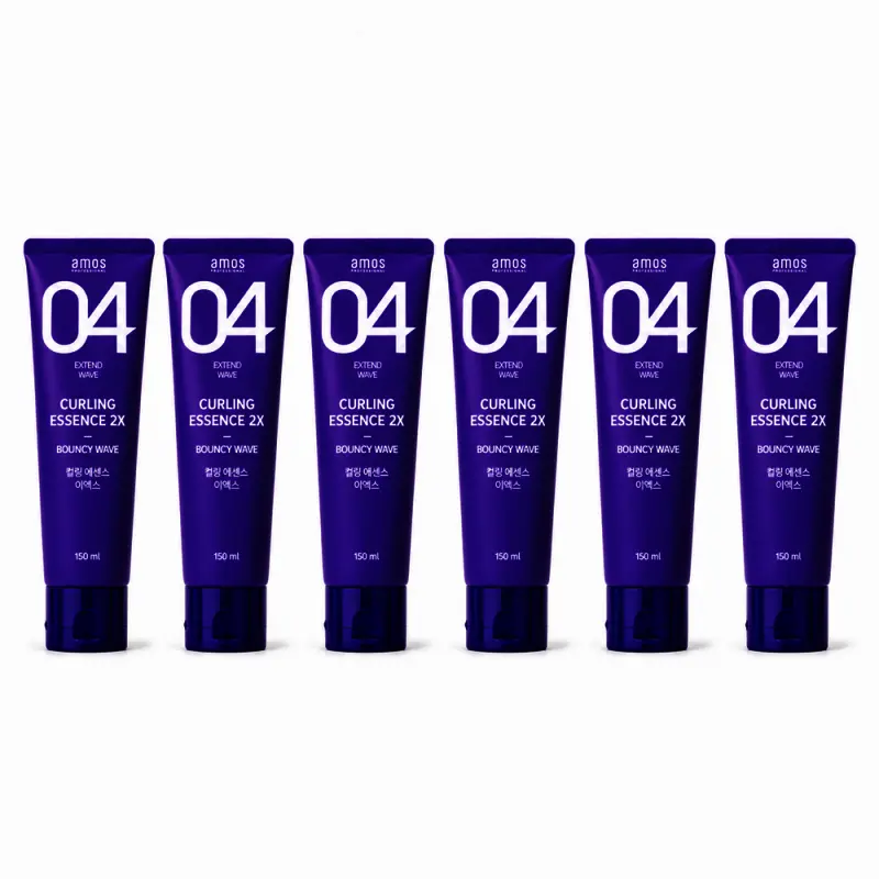 아모스 04 스타일 컬링 에센스 2X 이엑스 150ml 6개 파마 펌 헤어 컬크림 머리결