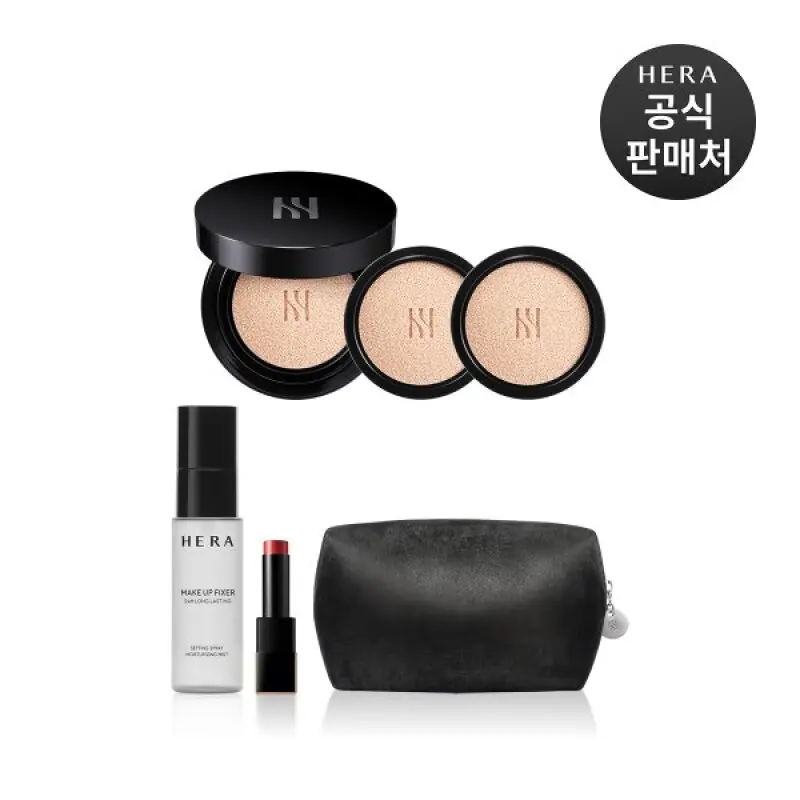 (신세계강남점)기획 블랙 쿠션 파운데이션 디럭스 SPF34/PA++ (본품15g+리필15gx2)