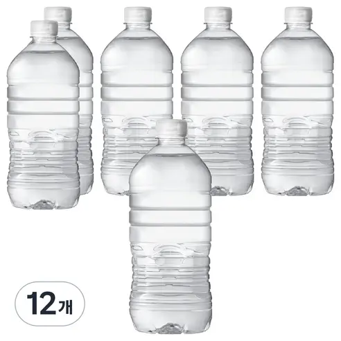 아이시스 생수 화이트캡 무라벨, 1L, 12개