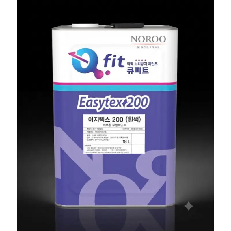 노루페인트 이지텍스200 외부 수성 페인트 18L 흰색 무광 100% 정품 본사 출고