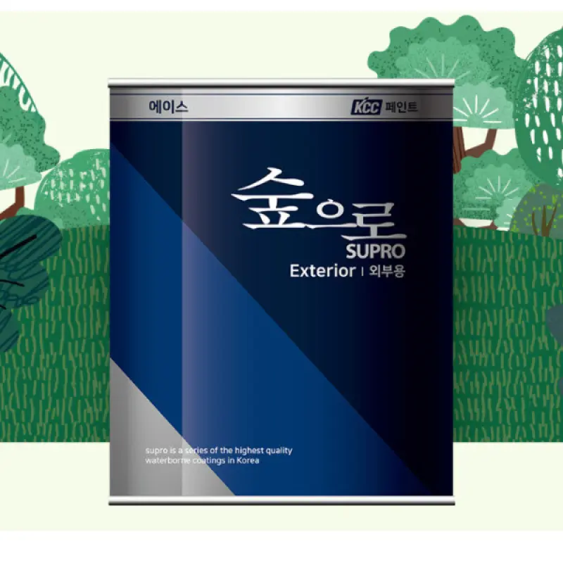숲으로 에이스 외부 백색 18L 무료조색 수성페인트