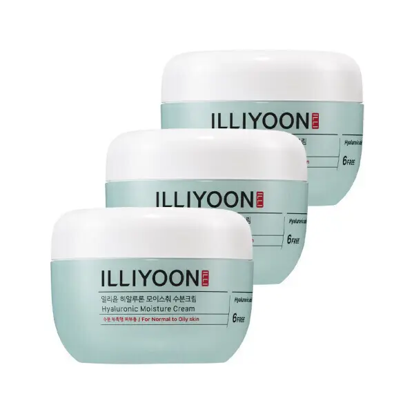 (최종결제가21550원)일리윤 히알루론 모이스춰 수분크림 100ml 3개