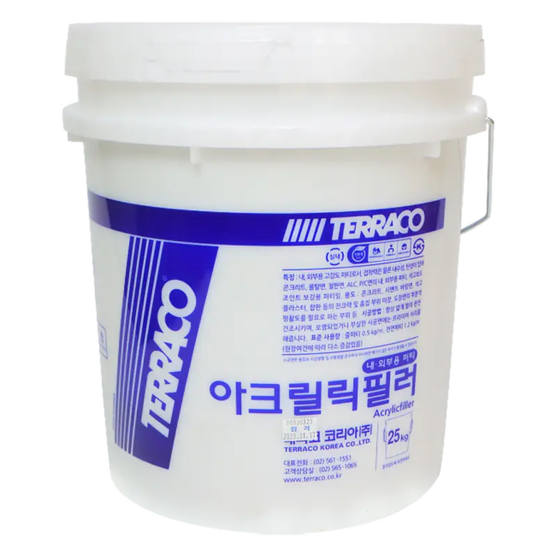 크랙 균열 보수 테라코 아크릴릭필러 내외부용 25kg