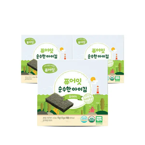 퓨어잇 떡뻥 야채 쌀과자 5봉세트 / 10봉 구매시 +2봉 증정