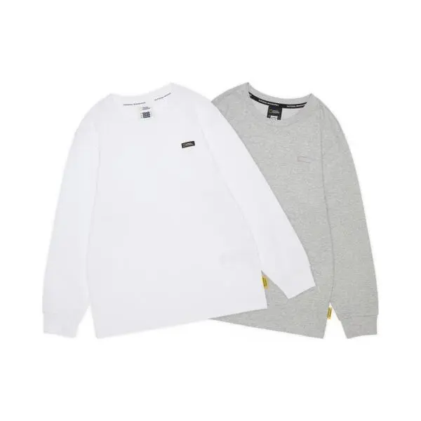 내셔널지오그래픽키즈(이월(백)) K265UPA010 키즈 스몰로고 2PACK 긴팔 티셔