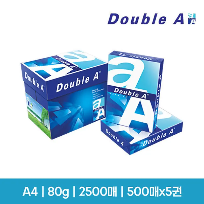 더블에이 Double-A A4용지 복사용지 80g 2500매 1box