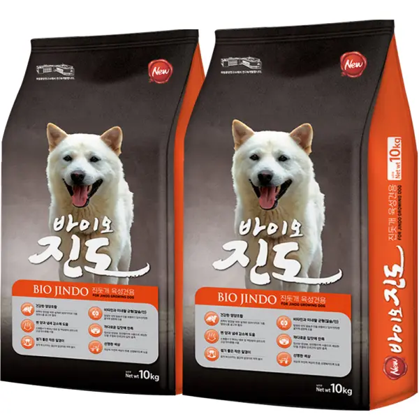 [천하제일]바이오진도 20kg(10kgx2개) 강아지 대형견 대용량 사료 (쿠폰가 31,190원/무료)
