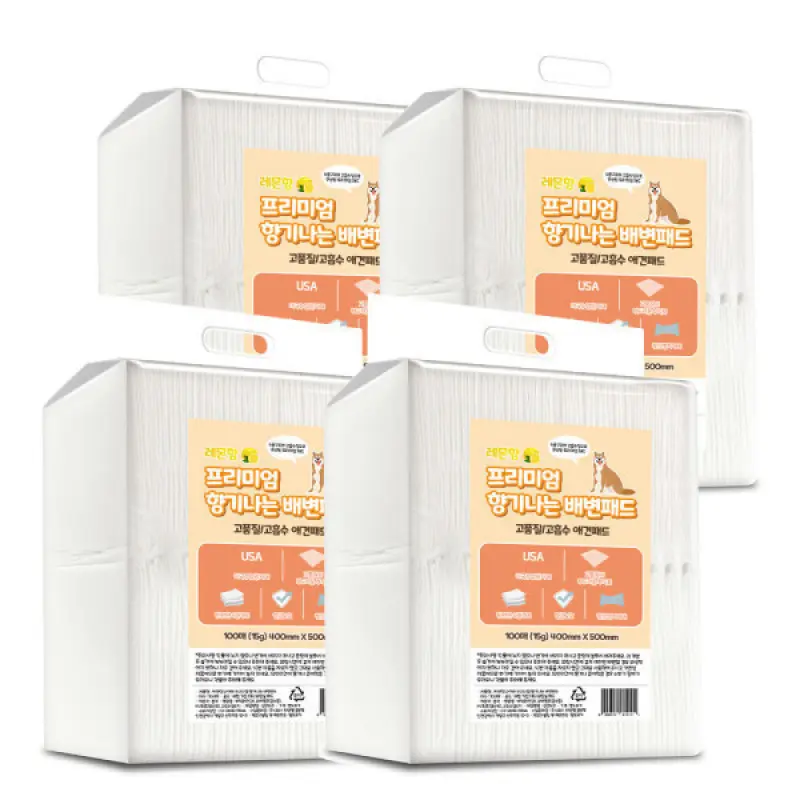 씨엔앨라이프 디럭스 배변패드 레몬향 15g x 400매
