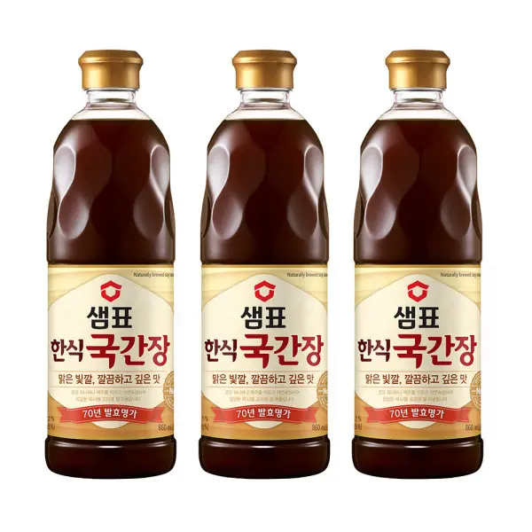 샘표 한식 국간장 860ml 3개