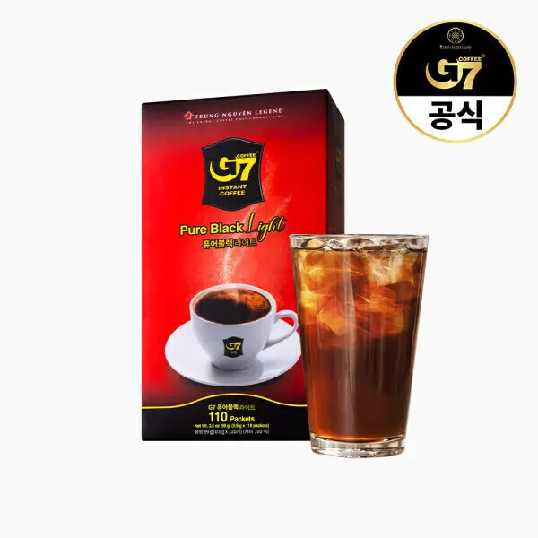 베트남 블랙커피 퓨어블랙 라이트 0.9g x 110개입