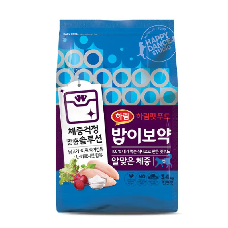 밥이보약 DOG 알맞은체중 3.4kg