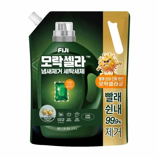 피지 모락셀라 액체세제 허브향 용기 2.1L + 리필 2.3L