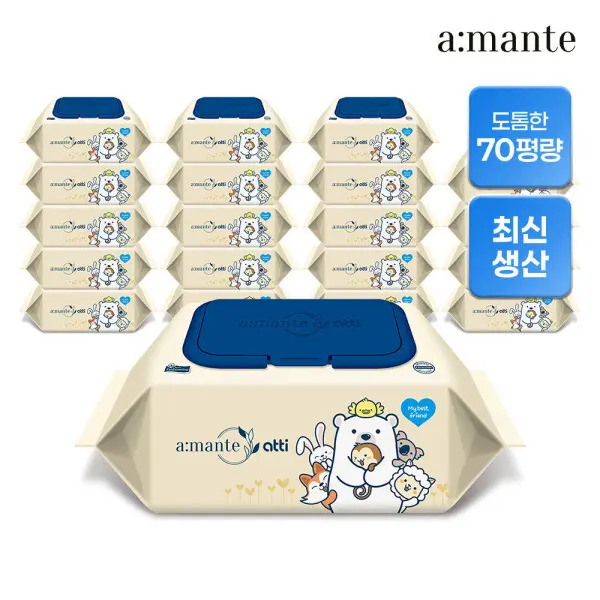 5팩+5팩 70평량 두꺼운 물티슈 고평량 먼지 청소 10팩 / NEW 런칭