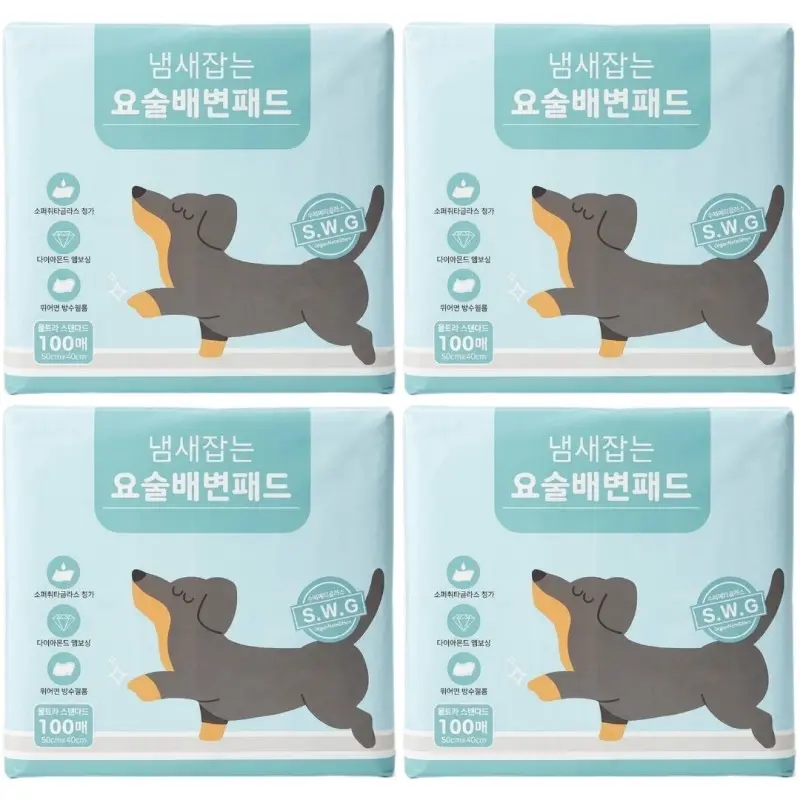 페츠모아 냄새잡는 요술 배변패드 400매 울트라 표준형 100매X4팩