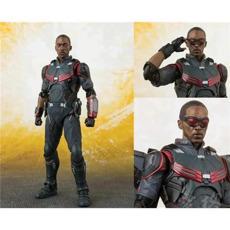 SHF 마블 팔콘 슈퍼 히어로 관절 가동 피규어 모델 장난감 15cm