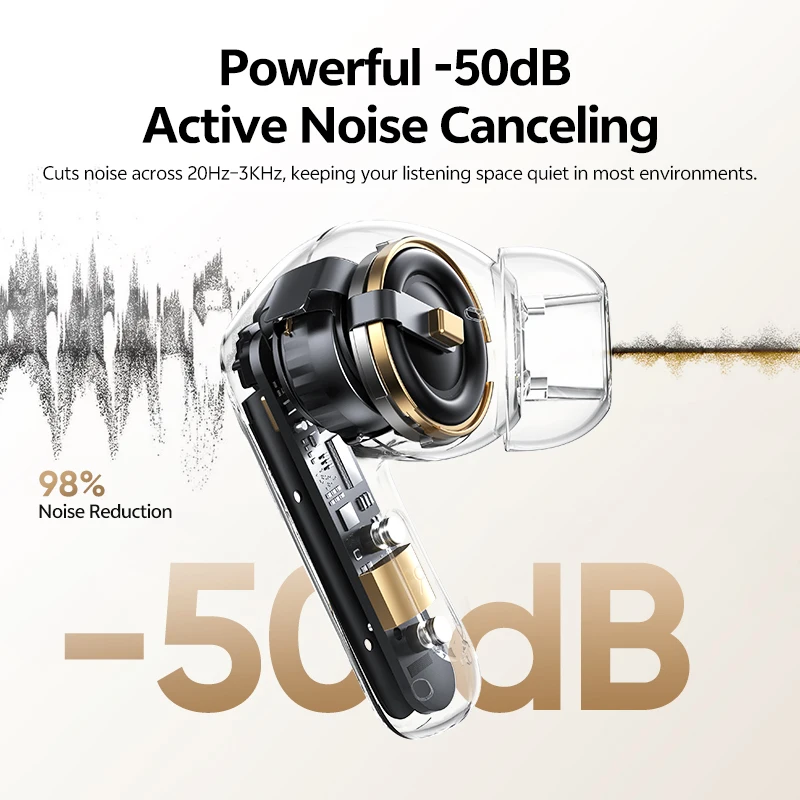 [알리] QCY Melobuds N20 HT20 무선 이어버드 56dB 적응형 ANC 노이즈 캔슬링 (26,385원/무료)