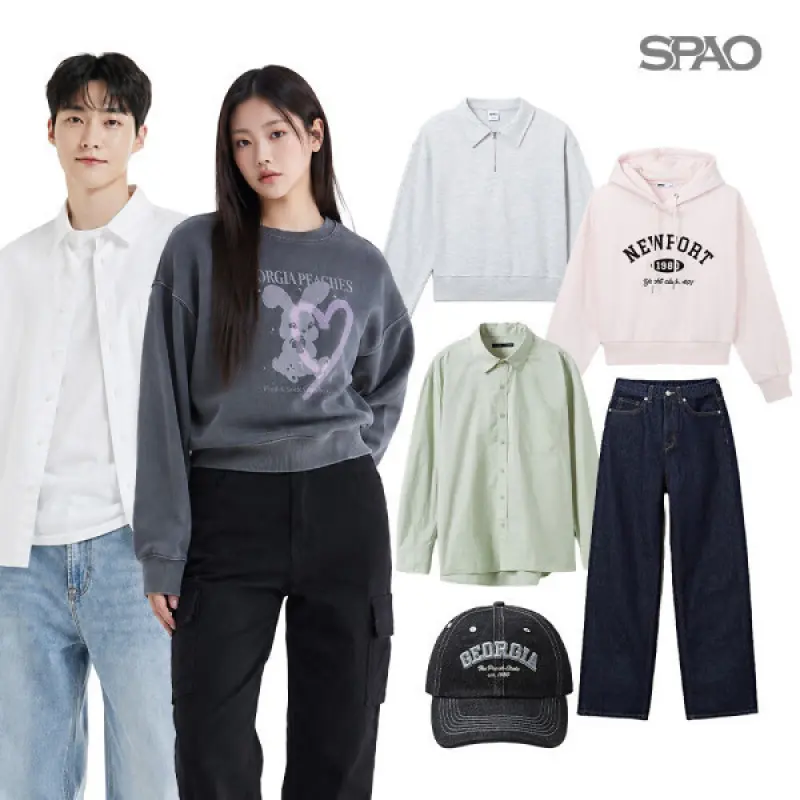 (스파오) 가을 BEST 이월 초특가 ~83%OFF 긴팔티/니트/맨투맨/가디건/자켓/셔츠/집업/면바지 외