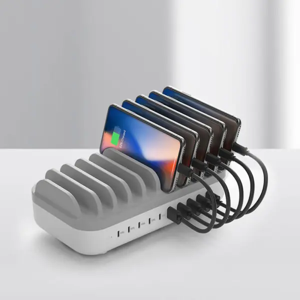 멀티충전기 고속 업소용 충전기 핸드폰 C타입 매장 식당 카페 태블릿 160W 10포트
