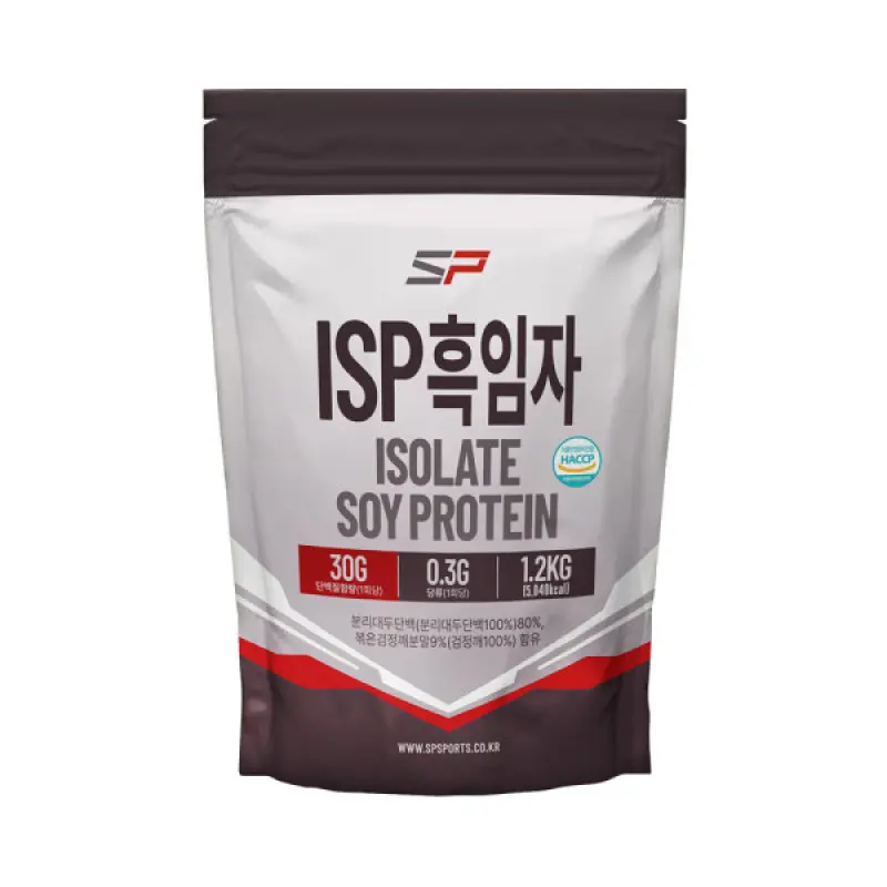 성풍양행 분리대두단백(ISP) 흑임자맛 1.2kg_성풍 식물성 단백질쉐이크 보충제