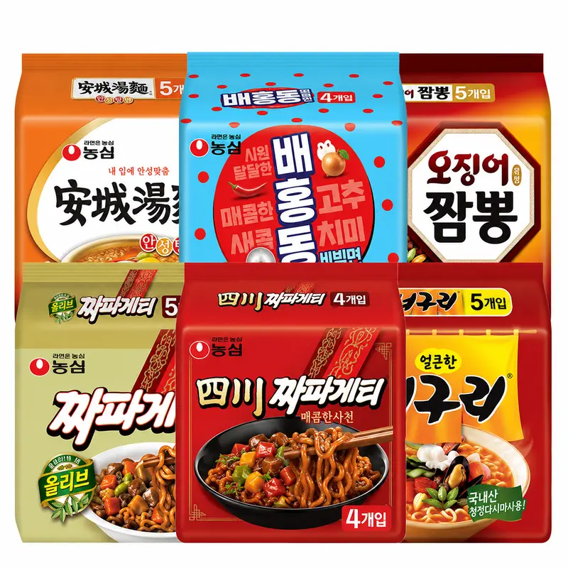 [농심]농심 사천짜파게티8봉+너구리10봉+신라면10봉 외 봉지라면 모음전 : 롯데ON