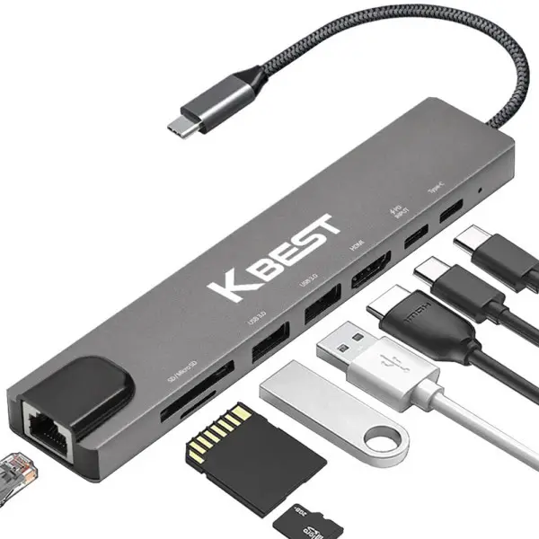 USB C타입 허브 8in1 멀티허브 4K HDMI 노트북 맥북