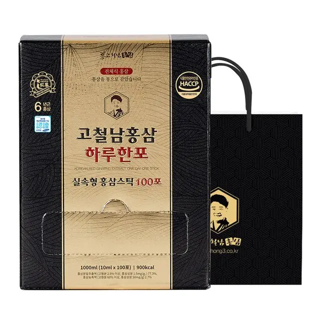 고철남홍삼 하루한포 홍삼스틱, 100회분, 1개