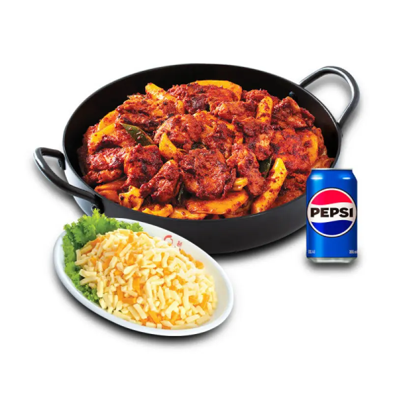 (유가네) 유가네닭갈비+트리플치즈+음료