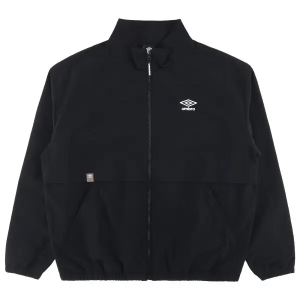 엄브로 클래식 스탠넥 웜업 바람막이 자켓 UR321CJK93BLK