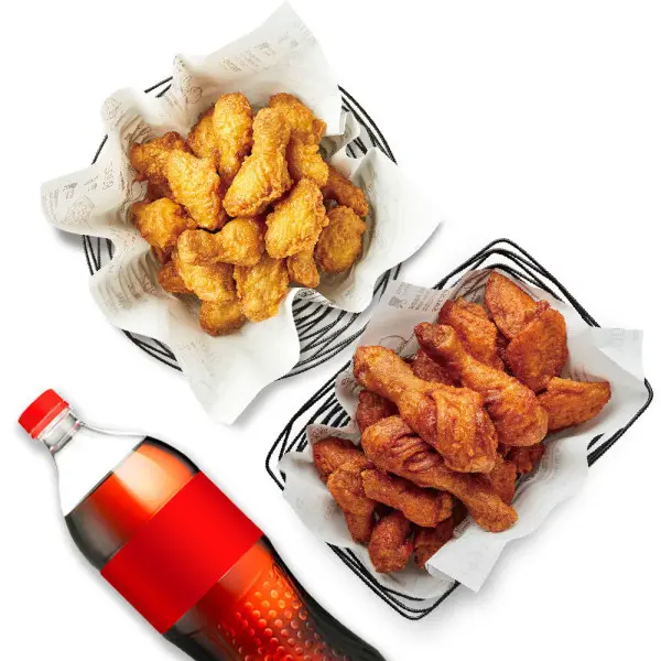 (교촌치킨) 허니콤보+레드콤보+콜라1.25L