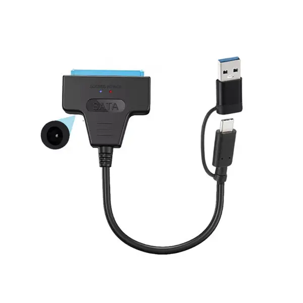 라디온 2.5인치 3.5인치 SSD HDD SATA to USB3.0 유전원 듀얼 컨버터 케이블 (8,900원/무료)