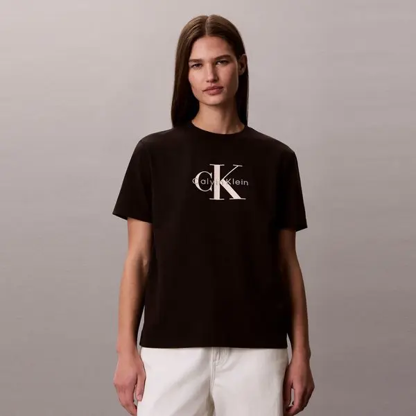 (Calvin Klein Jeans)(신세계강남점)여성 애시드워시 히어로 모노로고 티(47G825G)