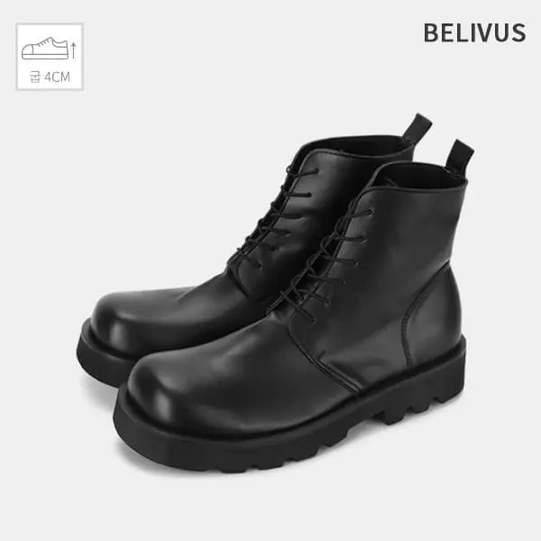 (현대Hmall)빌리버스 남자 남성 데일리 블랙 워커부츠 트렌디 캐주얼 신발 BNB035