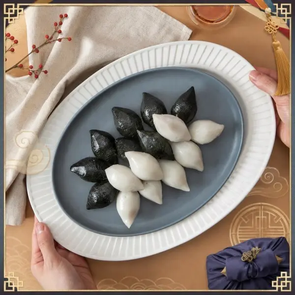 해동해서 바로먹는 송편세트 1kg (백송편500g+쑥송편500g) /추석 명절 송편 상차림 국산멥쌀 깨송편 대두