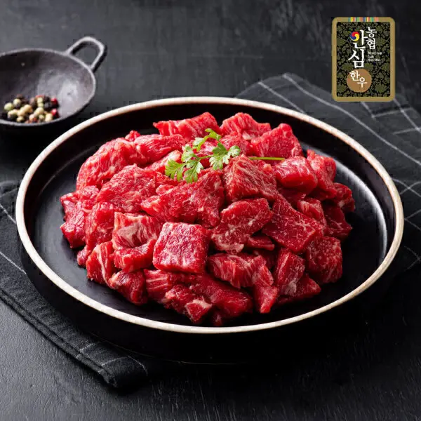 (신선집중) 1등급 농협안심한우 혼합 국거리(세절) 800G (200g x 4팩)