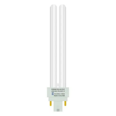 오스람 삼파장 콤팩트 형광램프 4핀 DULUX D/E 26W/865, 주광색, 2개