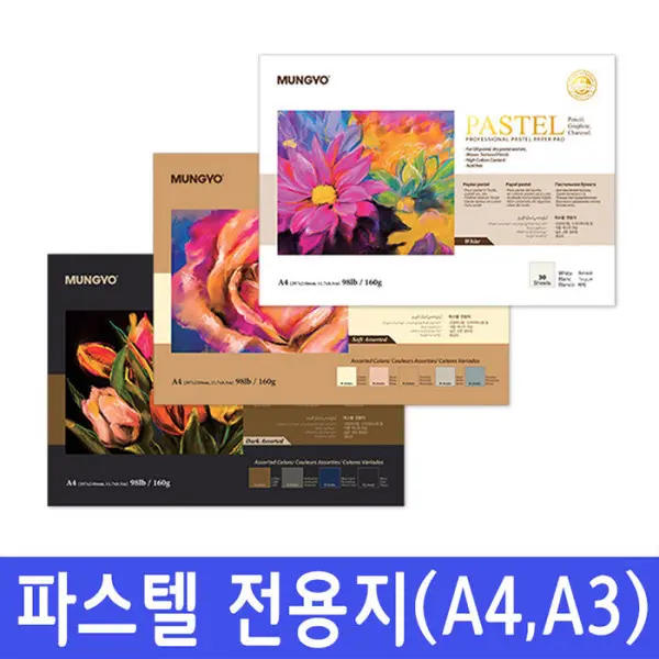 문교 파스텔 전용지 A3 20매입 160g 드로잉북