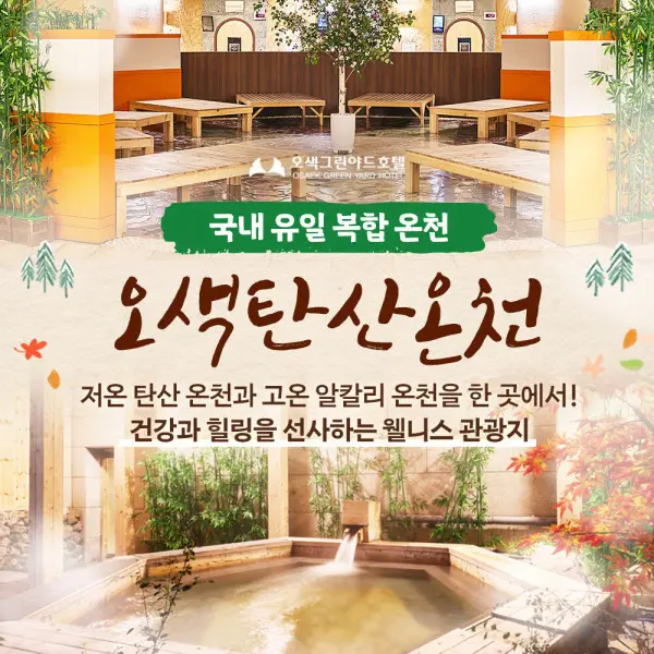 강원 오색탄산온천 패밀리 이용권(~8/31) 1인/커플/가족 설악산을 두른 국내 유일의 탄산+알칼리 복합온천 (쿠폰가 9,500원)