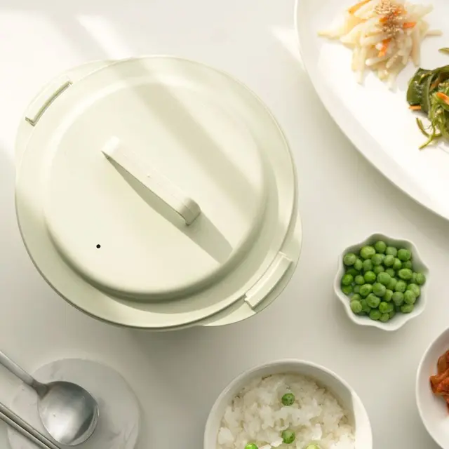 [오늘의집 단독] [쿠폰 특가] 이지라이트 전자레인지 저당밥솥-세이지그린 (찜기겸용)