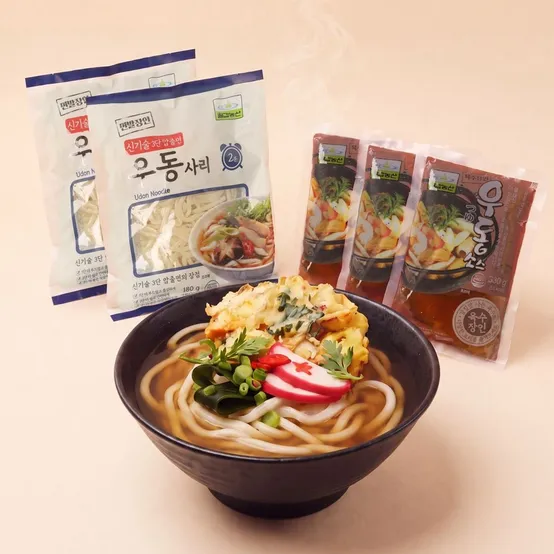 [칠갑농산]칠갑농산 우동 10인분 + 우동소스 10봉 (총10인분 세트)