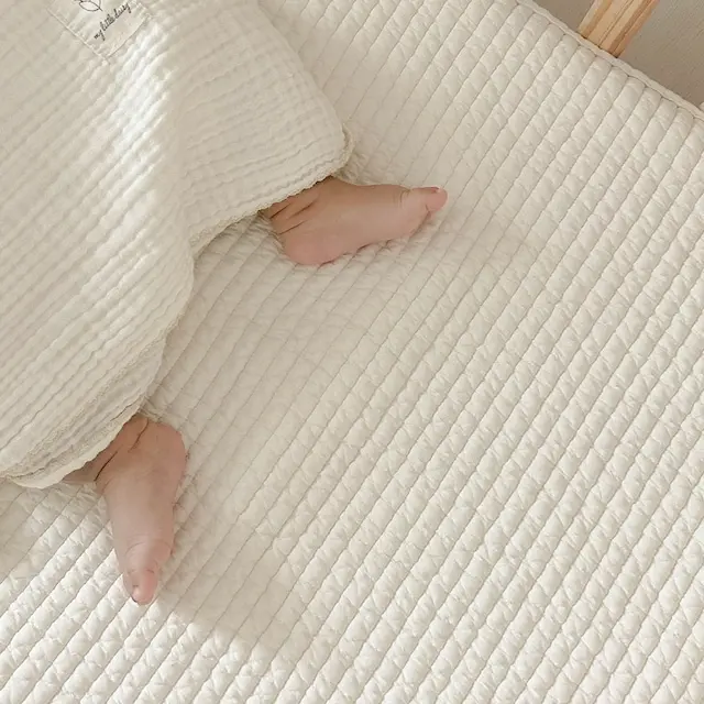 신생아 유아 침대 누빔 인견 양면 사계절 맞춤 리버시블