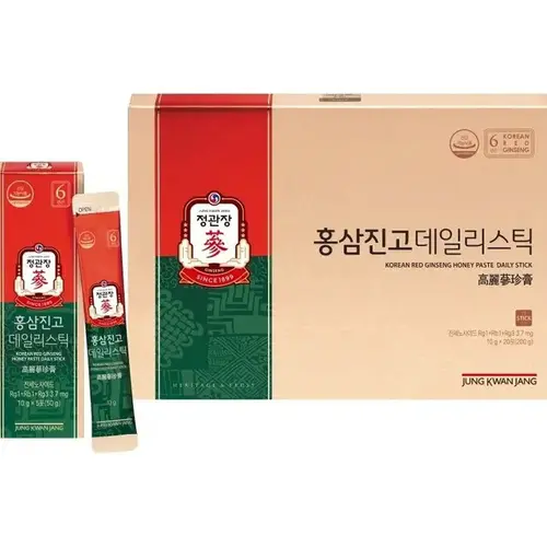 [정관장][본사] 홍삼진고데일리스틱(10g*20포) + 쇼핑백 증정