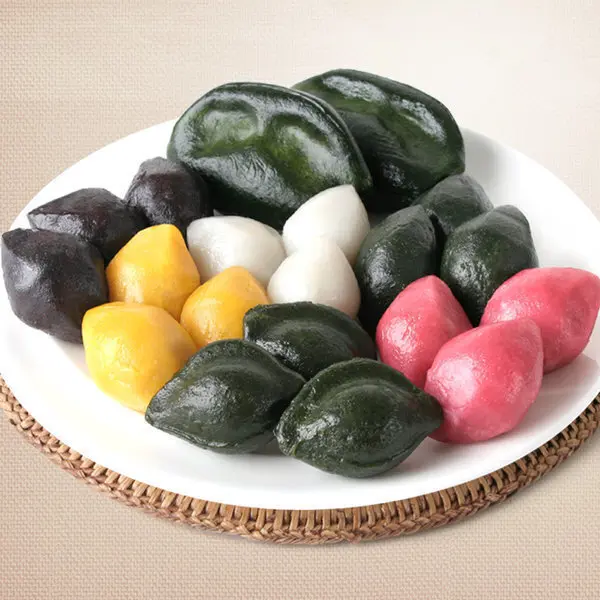 흰송편1kg+쑥송편1kg/국내산쌀100% 송편
