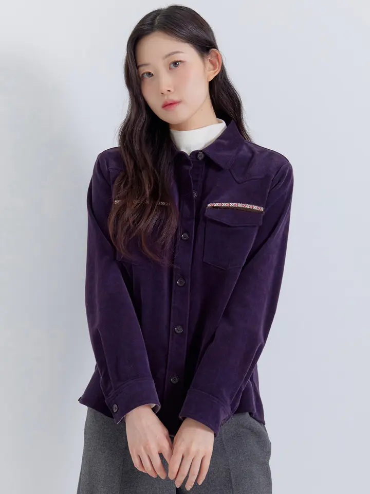(2컬러) 피어로즈 코듀로이 보헤미안 셔츠 LCWSP992