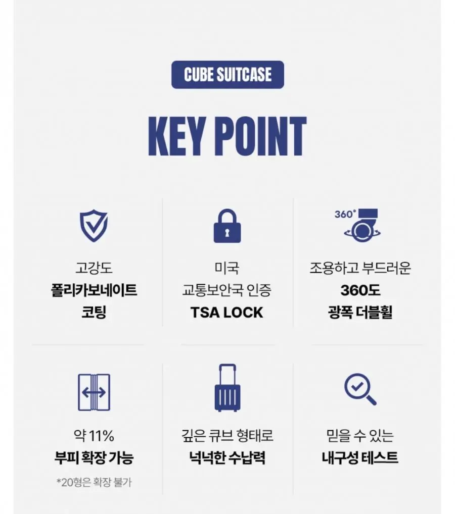 [키디키디] 모던하우스 큐브 캐리어 기내용 20인치 (45,930원/무배)