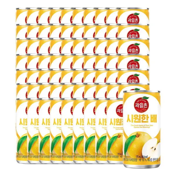 과일촌 배 드링크 175ml 캔 30x2박스