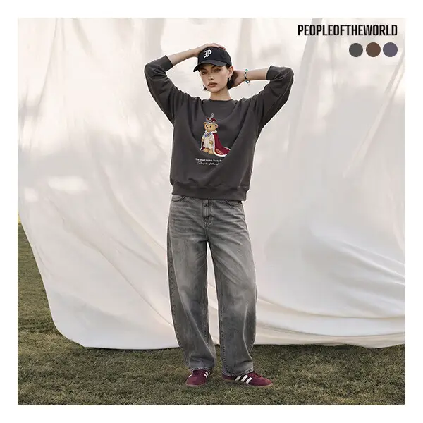 피플오브더월드 (26FW) 프리미엄 컬러 배럴 데님