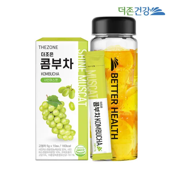 더존건강 더조은 콤부차 샤인머스켓 10포 1박스+보틀