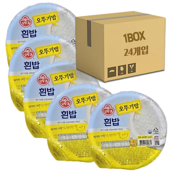 맛있는 오뚜기밥 200g 24입 백미밥 흰쌀밥 간편조리 박스단위